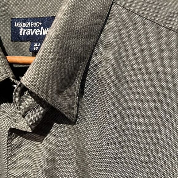 London Fog Men’s Travel‎ Wear Button Down Shirt Size XL - Picture 6 of 9